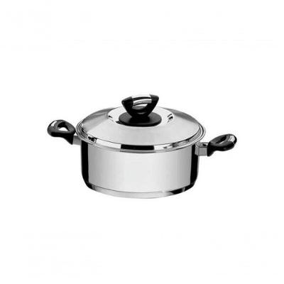 Caçarola Rasa Tramontina Solar Baquelite Aço Inox 20cm