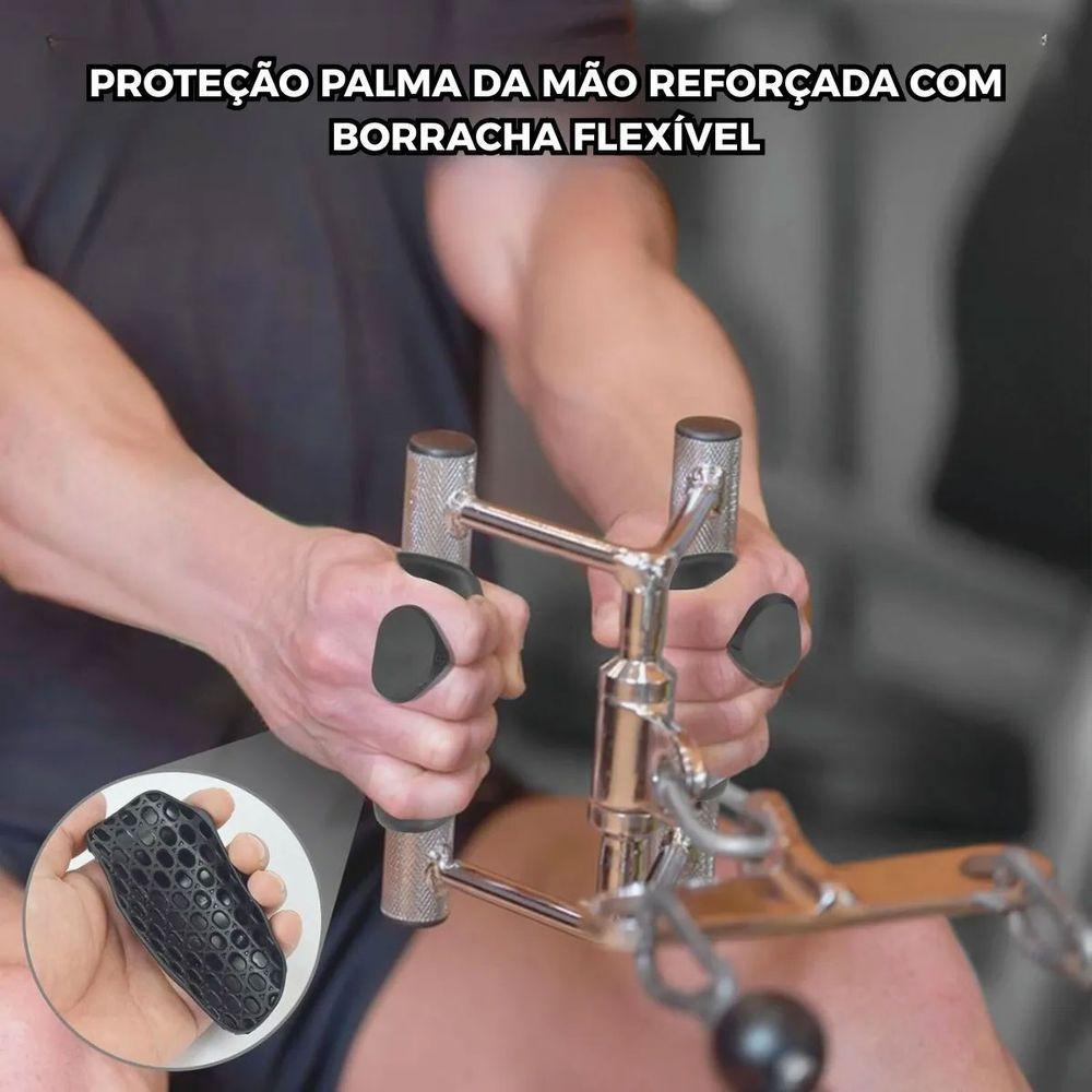 Luva De Musculaçao Hand Grip Ergonomico Maos Evita Calos Academia Cross Treino Atividade Fisica Exercicio Proteçao - 6