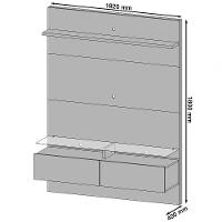 Home Suspenso Vidratto 1.8 Nature Com Off White - Imcal Móveis - 8