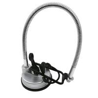 Suporte Secador Cabelo Ajustavel Articulavel Espelho Azulejo Vidro Banheiro Quarto Academia Casa Parede Portatil - 5