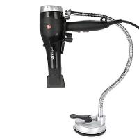 Suporte Secador Cabelo Ajustavel Articulavel Espelho Azulejo Vidro Banheiro Quarto Academia Casa Parede Portatil - 9