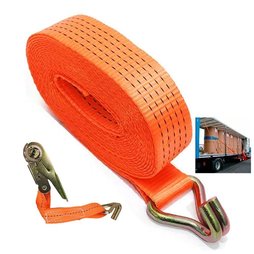 Cinta De Elevaçao 6 Metros Com Catraca Carga Transporte Amarraçao Obra Construçao Mudança Armazenamento Resistente - 1