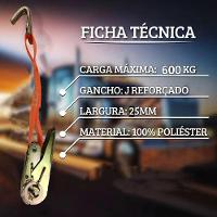 Cinta De Elevaçao 6 Metros Com Catraca Carga Transporte Amarraçao Obra Construçao Mudança Armazenamento Resistente