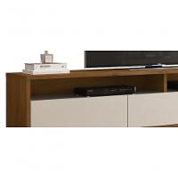 Rack Bancada Para Tv Aspen 2.2 Madeiro Canela Com Off White - Moveisaqui - 3