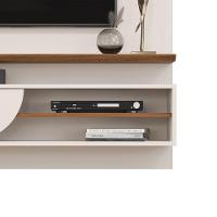 Painel Ravi Com Prateleira Off White Com Freijó - 5