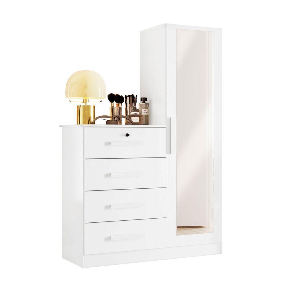 Cômoda Belize Plus Branco Fosco Liso - Albatroz Móveis - 1