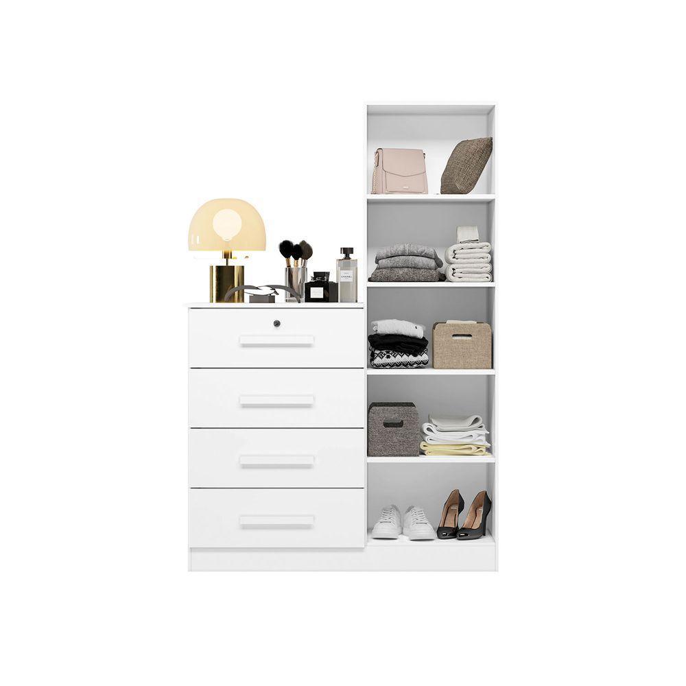 Cômoda Belize Plus Branco Fosco Liso - Albatroz Móveis - 3