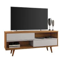 Rack Nt 1180 Com Painel Nt 1185 Off White Com Freijó - Notável - 5