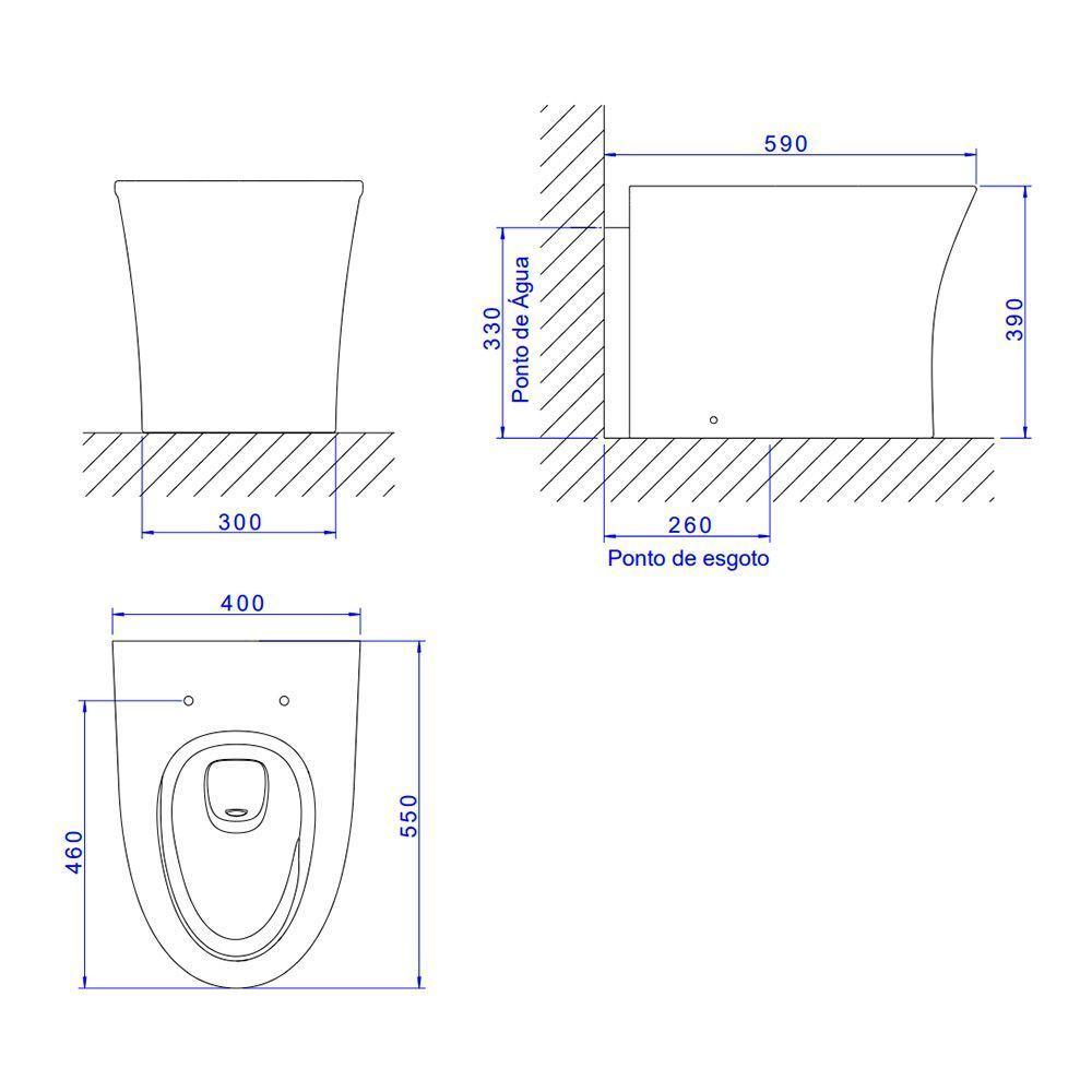 Vaso Sanitário Convencional Deca Vertis Total Clean Kp.8710.17 Branco - 4