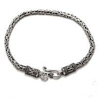 Pulseira Masculina Bali Prata 925 Ponto Peruano - 20cm - 1