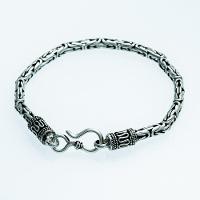 Pulseira Masculina Bali Prata 925 Ponto Peruano - 20cm