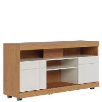 Rack Bancada Yara Com Mesa De Centro Jeri Freijó Off White - Colibri - 2