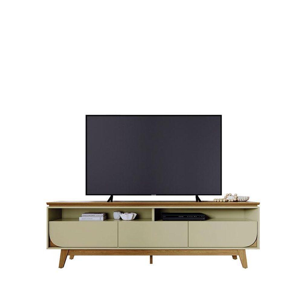 Painel Piso Teto New Guaporé Com Rack Bancada Selene New Luna Cumaru Opala - Madetec - 5