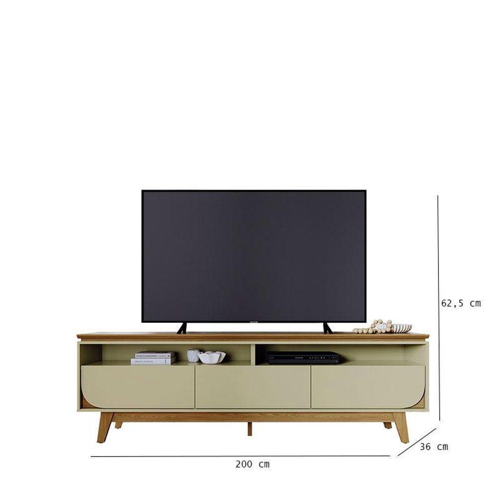 Painel Piso Teto New Guaporé Com Rack Bancada Selene New Luna Cumaru Opala - Madetec - 6