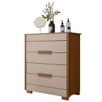 Guarda Roupa Solteiro Aruba E Cômoda Dhara Carvalho Fendi - Moval - 5