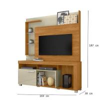 Estante Home Theater ícaro Ambiente Cumaru Opala - Madetec - 3