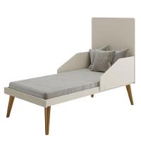 Quarto De Bebê Isis 3 Portas Com Gaveteiro Areia Acetinado Savana E Colchão Gazin - Reller - 8