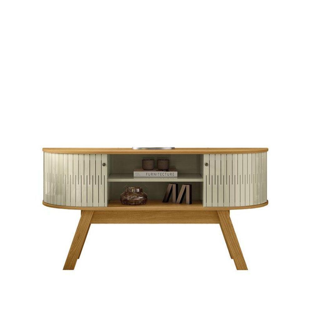 Painel Piso Teto New Interlagos Com Rack Bancada Atlanta New Silverstone Cumaru Opala- Madetec - 4