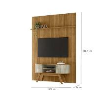 Painel Piso Teto New Interlagos Com Rack Bancada Atlanta New Silverstone Cumaru Opala- Madetec - 2