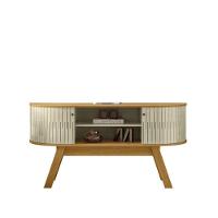 Painel Piso Teto New Interlagos Com Rack Bancada Atlanta New Silverstone Cumaru Opala- Madetec