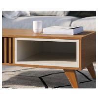 Mesa De Centro Ambiente Jeri Freijó Off White - Colibri - 3