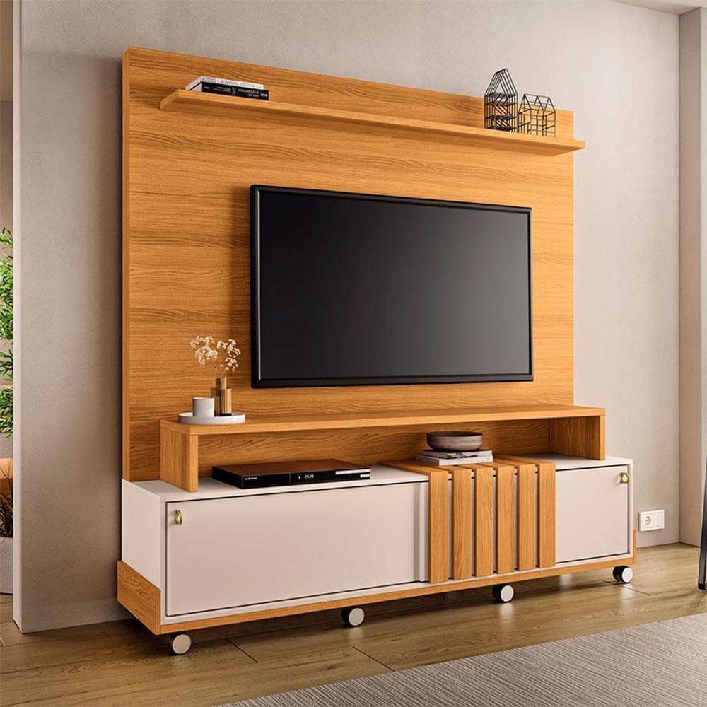 Estante Home Theater Bold Cinamomo Off White - Hb Móveis - 8