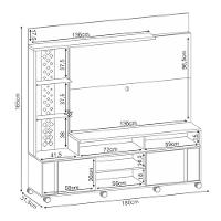 Home Theater Vitron Cinamomo Off White - Hb Móveis - 2