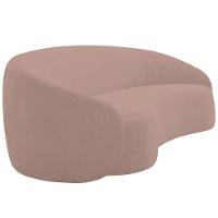 Sofá Orgânico Luxo Recepção 220cm Amore Linho Rosê - 5