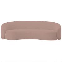 Sofá Orgânico Luxo Recepção 220cm Amore Linho Rosê - 6