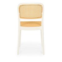 Conjunto Mesa De Jantar Redonda Venezia 70x70cm Branca Com 2 Cadeiras Roma - Branco - 6