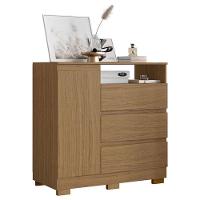 Guarda Roupa Solteiro Paris 2045150 Com Armário Multiuso 2000192 E Cômoda 2014143 Atacama - Aramóveis - 8