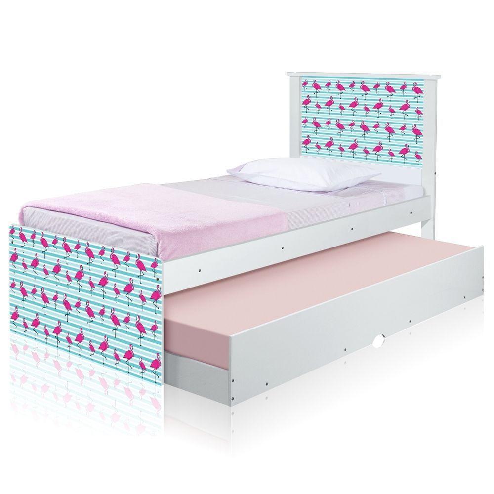 Cama Bicama Juvenil Flamingo Com Colchões - 4