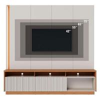 Estante Home Theater Jordão Off White Freijó - Colibri - 3