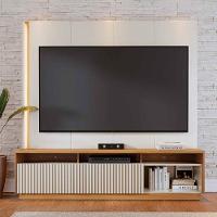 Estante Home Theater Jordão Off White Freijó - Colibri - 6