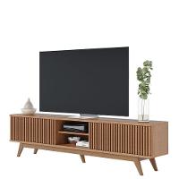 Rack Bancada Fortaleza Freijó Com Mesa De Centro Jeri Off White Freijó - Colibri - 2