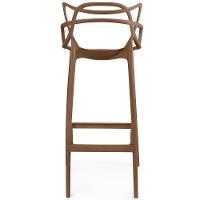 Kit 16 Banquetas Allegra Com Encosto Design Cozinha/bancada - Marrom - 6