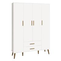 Quarto De Bebê Isis 4 Portas Branco Acetinado Com Colchão Gazin - Reller - 8