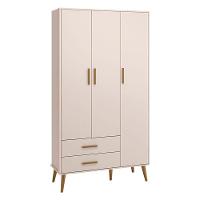 Quarto De Bebê Isis 3 Portas Rosa Acetinado Com Colchão Ortobom - Reller - 3