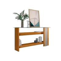 Estante Home Theater Suspenso íris Com Aparador Frizz Cinamomo Off White - Madetec