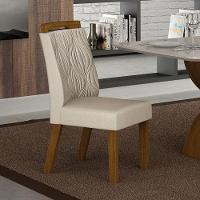 Cadeira Para Mesa De Jantar Ilhéus Mdf Kit 2 Peças Joli Palha - Leifer Móveis - 5