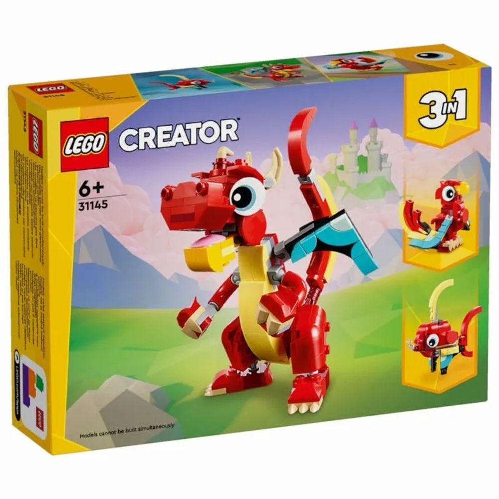 Lego Creator Dragão Vermelho 3 Em 1- 149 Peças 31145 - 1