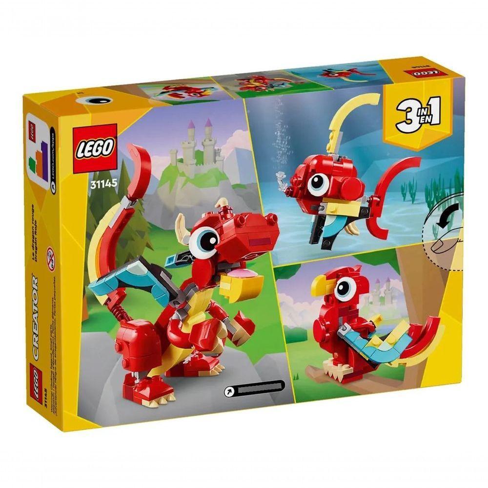 Lego Creator Dragão Vermelho 3 Em 1- 149 Peças 31145 - 5