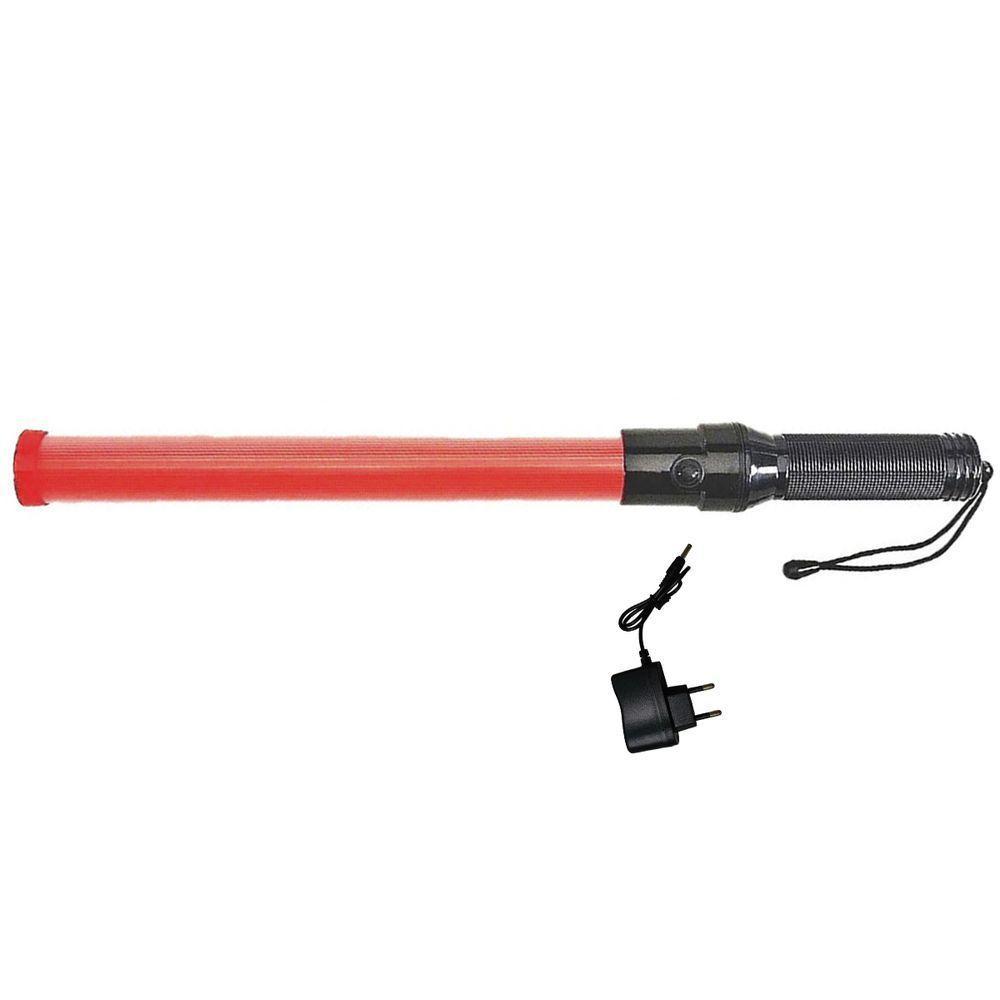 Bastao Sinalizador Viario Recarregavel Led Sinalizaçao Transito Rua Manobrista Frentista Flanelinha Obra Sinalizaçao - 1