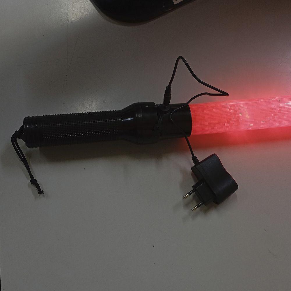 Bastao Sinalizador Viario Recarregavel Led Sinalizaçao Transito Rua Manobrista Frentista Flanelinha Obra Sinalizaçao - 2