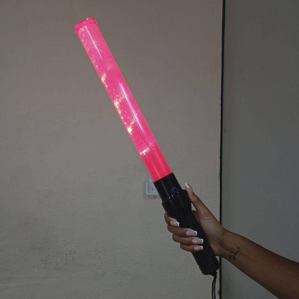 Bastao Sinalizador Viario Recarregavel Led Sinalizaçao Transito Rua Manobrista Frentista Flanelinha Obra Sinalizaçao - 4