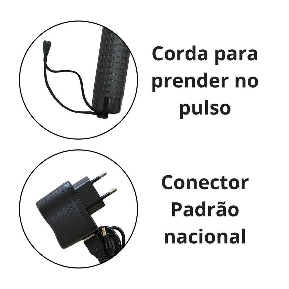Bastao Sinalizador Viario Recarregavel Led Sinalizaçao Transito Rua Manobrista Frentista Flanelinha Obra Sinalizaçao - 8
