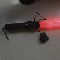 Bastao Sinalizador Viario Recarregavel Led Sinalizaçao Transito Rua Manobrista Frentista Flanelinha Obra Sinalizaçao - 2