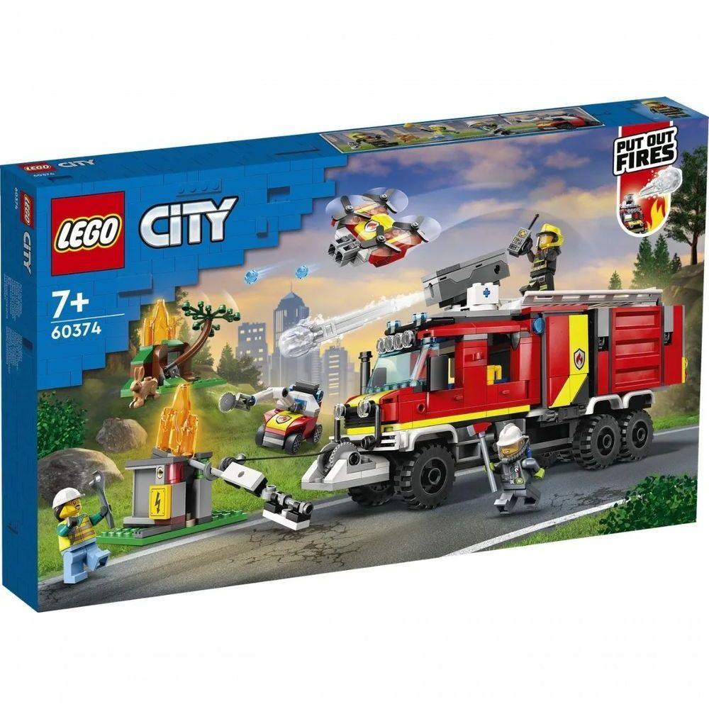 Lego City Caminhão De Comando Dos Bombeiros - 502 Peças 60374 - 1