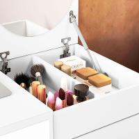 Bancada Camarim Desejo Branco Fosco Liso - Albatroz Móveis - 3