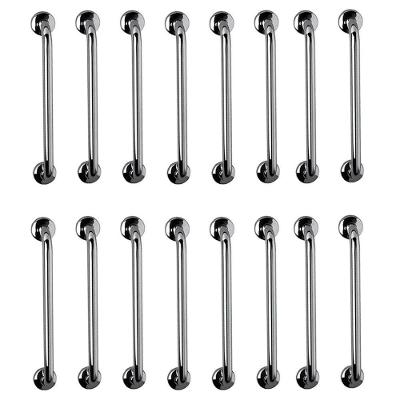 Barra De Apoio 60cm Inox Kit 18 Unidades Idoso Criança Gestante Deficiente Suporte Banheiro Box Segurança Acessibilidade